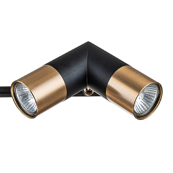 Люстра на штанге Doppio V000452 11036/6R Black