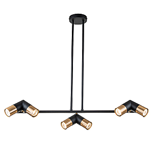 Люстра на штанге Doppio V000452 11036/6R Black