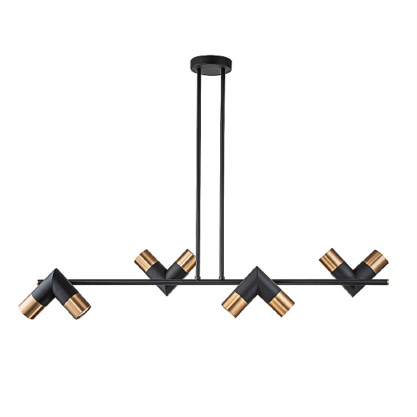 Люстра на штанге Doppio V000453 11036/8R Black