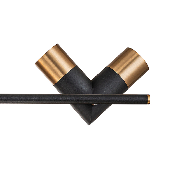 Люстра на штанге Doppio V000453 11036/8R Black