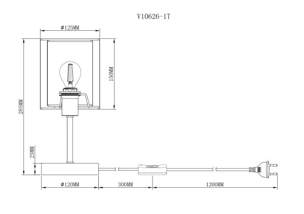 Настольная лампа Room V10626-1T