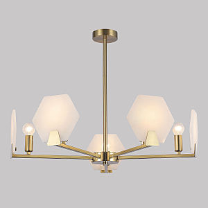 Люстра на штанге Marble 60158/5 латунь Smart