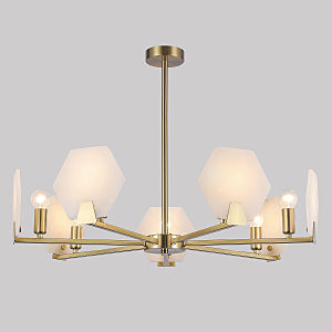 Люстра на штанге Marble 60158/7 латунь Smart