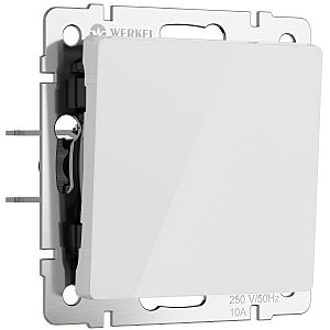 Выключатель Werkel W1110041/ Выключатель одноклавишный (белый акрил)