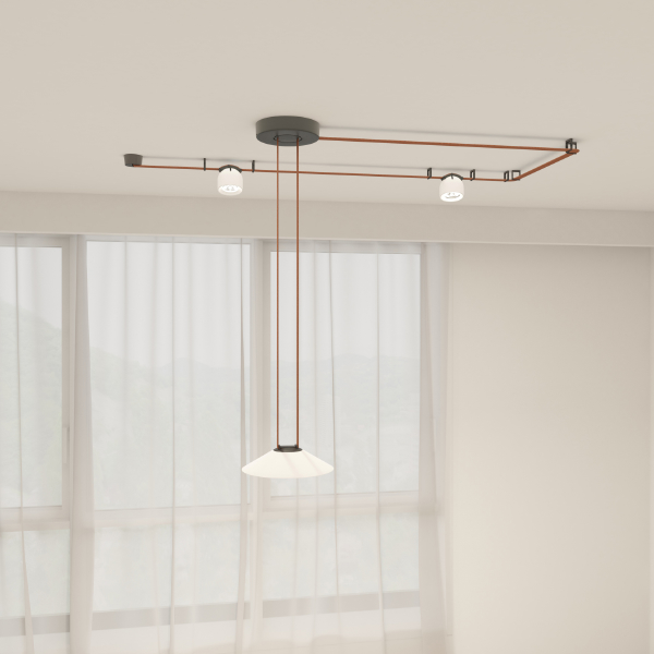 Трековый светильник Belty Flow DK5564-WH+BK