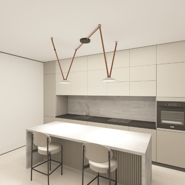 Трековый светильник Belty Flow DK5564-WH+BK