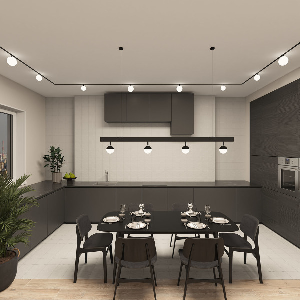 Трековый светильник Smart Moon DK8051-BK