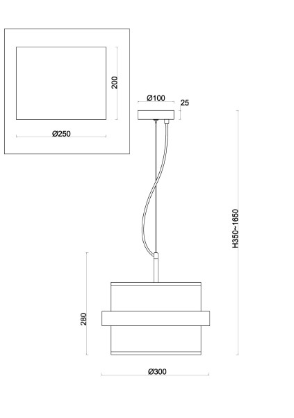 Светильник подвесной Bride FR5367PL-01BS