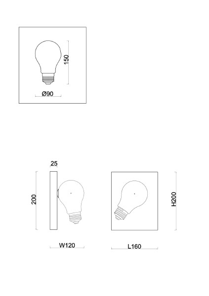 Настенное бра Evidence FR5372WL-01BS