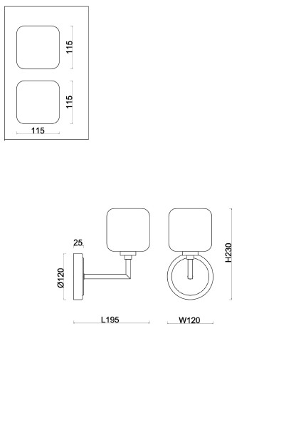 Настенное бра Tender FR5373WL-01BS