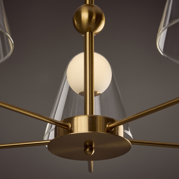 Потолочная люстра Doublety FR5382PL-05BS