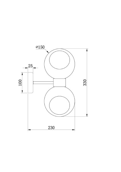 Настенное бра Bony FR5394WL-02BS
