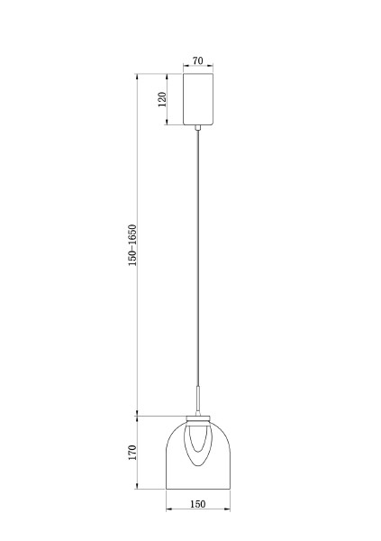 Светильник подвесной Fume FR5399PL-L4BS1