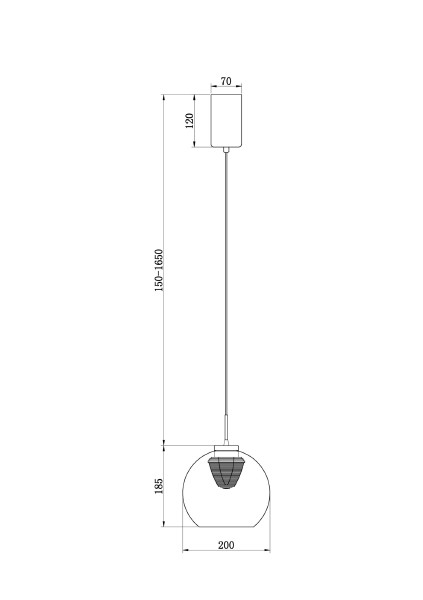 Светильник подвесной Fume FR5399PL-L4BS2