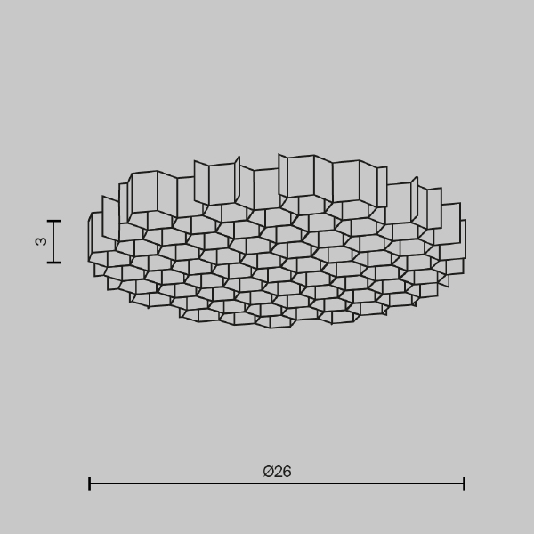 Аксессуар Downlight HoneyComb-D26