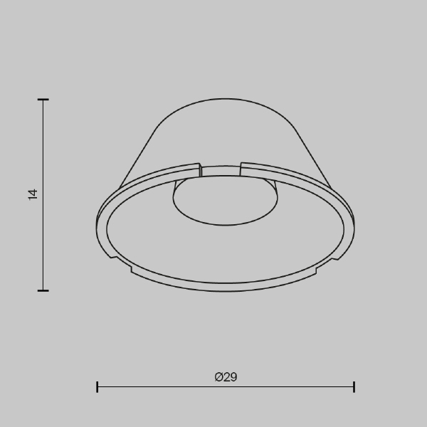 Аксессуар Downlight LensD29-15