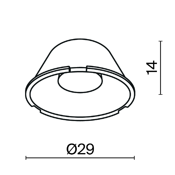 Аксессуар Downlight LensD29-24