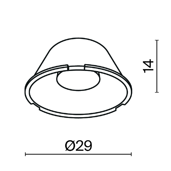 Аксессуар Downlight LensD29-50