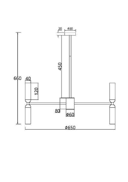 Люстра на штанге Memory MOD177PL-12G