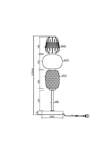 Настольная лампа Pattern MOD267TL-L28G3K