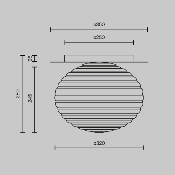 Светильник потолочный Reels MOD268CL-01G