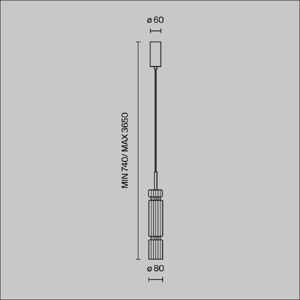 Светильник подвесной Ordo MOD272PL-L12BS3K1