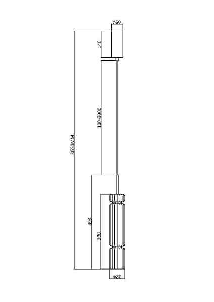 Светильник подвесной Ordo MOD272PL-L12CH3K1