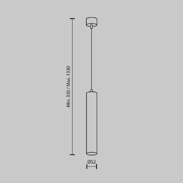 Светильник подвесной Pendant P072PL-L12W3K-1