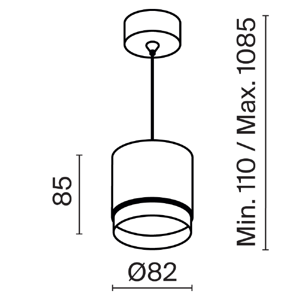 Светильник подвесной Pendant P088PL-GX53-MG