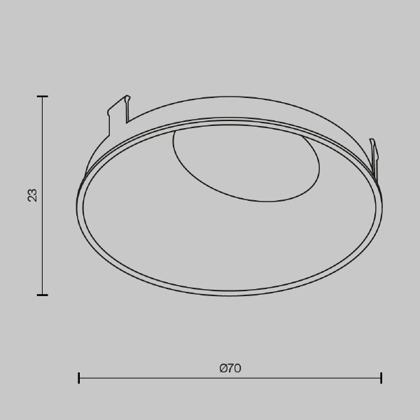 Аксессуар Downlight Ring057-10-CH
