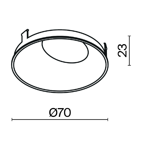 Аксессуар Downlight Ring057-10-MG