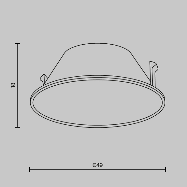 Аксессуар Downlight Ring057-7-B