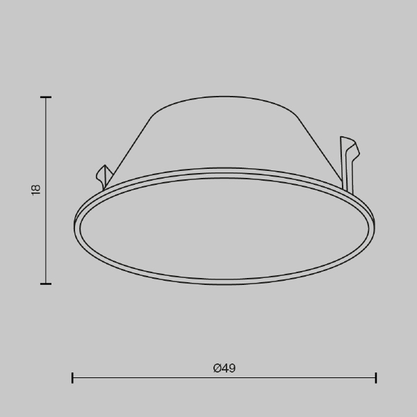Аксессуар Downlight Ring057-7-CH