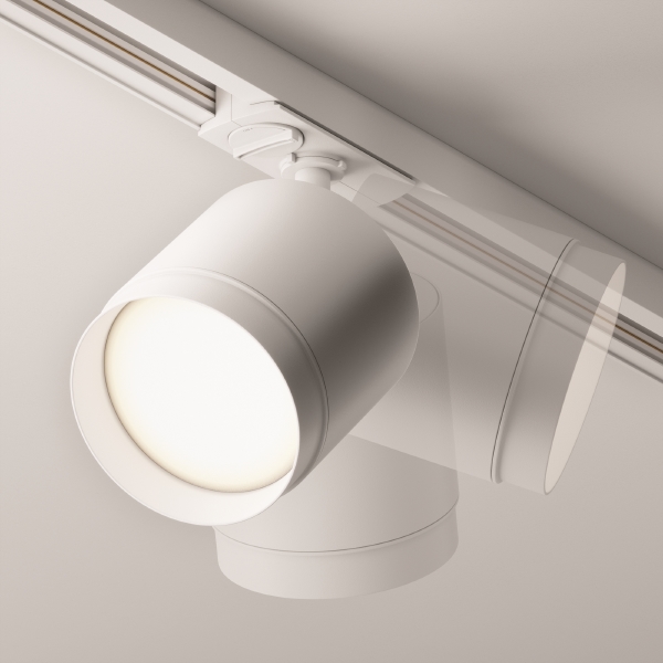 Трековый светильник Single phase track system Unity TR088-1-GX53-W
