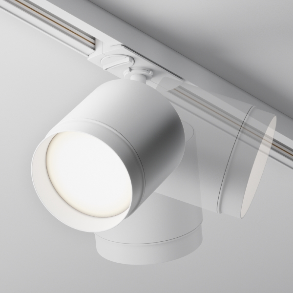 Трековый светильник Single phase track system Unity TR088-1-GX53-W