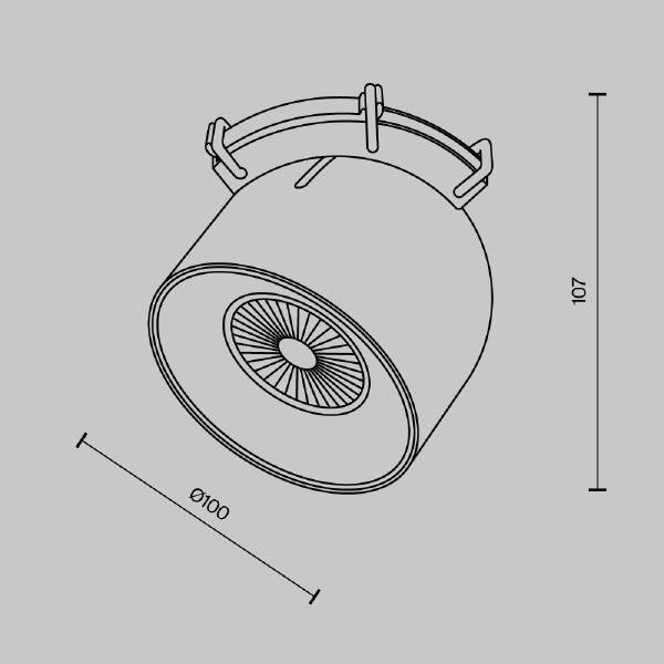 Трековый светильник Pendant system Parity TR124B-12W4K-M-W