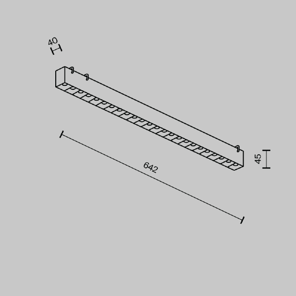 Трековый светильник Pendant system Parity TR128B-24W3K-M-W