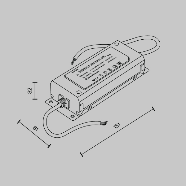 Блок питания Power supply 48V TRA130DR-100W