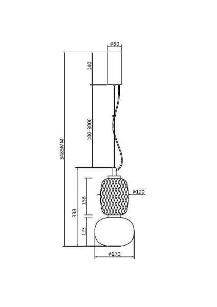 Светильник подвесной Pattern MOD267PL-L18CH3K