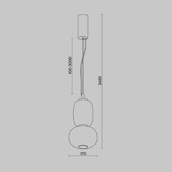 Светильник подвесной Pattern MOD267PL-L18CH3K