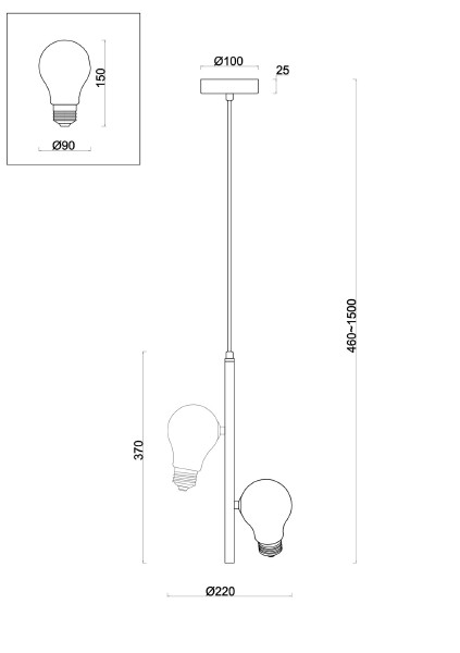 Светильник подвесной Evidence FR5372PL-02BS
