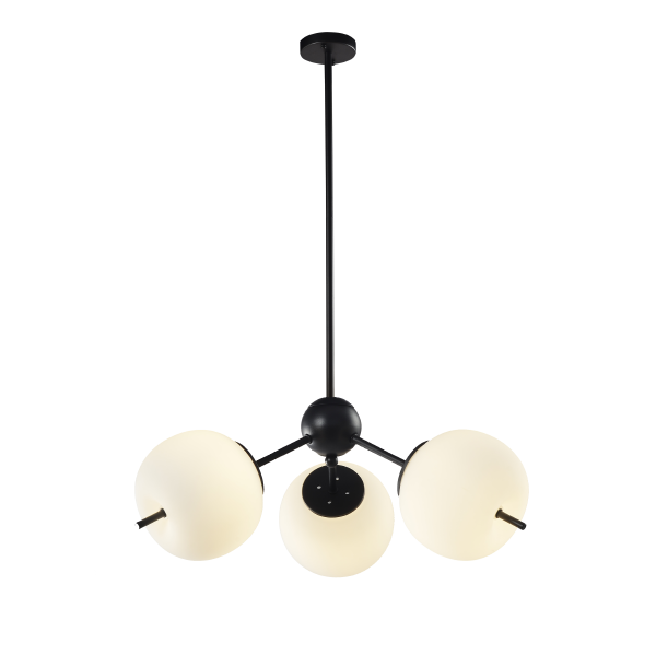 Люстра на штанге 9326 LU-9326/3R-7W-WW-BkWh