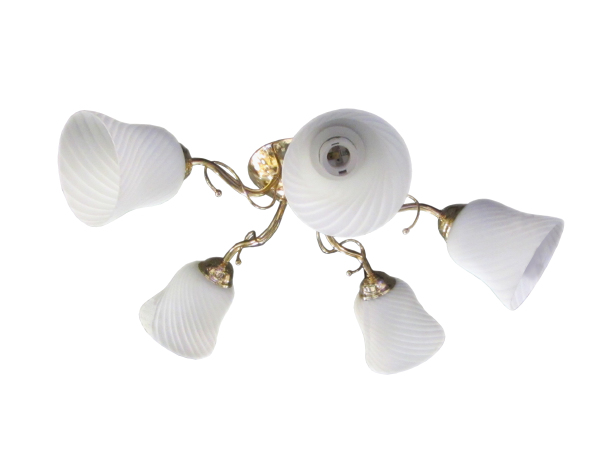 Потолочная люстра Elvan LU-38019/5A-E14-Gl+Wh