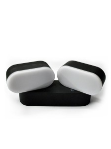 Уличный настенный светильник 820 GW-820A/2-12W-WW-Bk