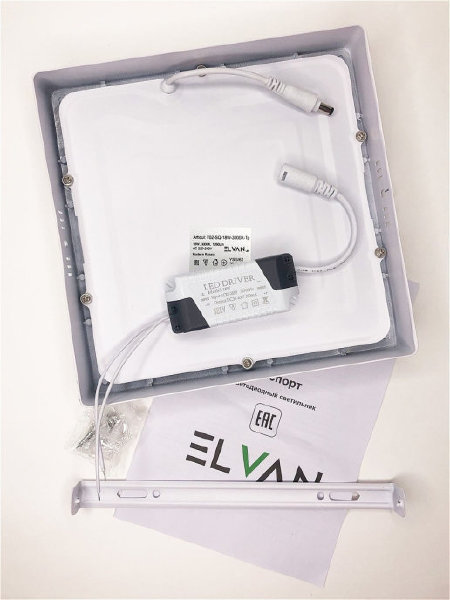 Светильник потолочный 702 NLS-702SQ-18W-WH-Wh
