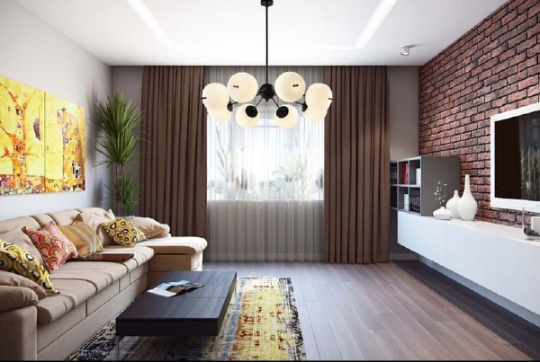 Люстра на штанге 9326 LU-9326/8-6W-WW-BkWh