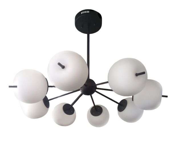 Люстра на штанге 9326 LU-9326/8-6W-WW-BkWh