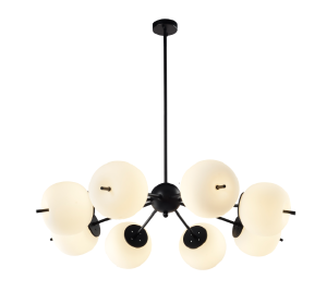 Люстра на штанге 9326 LU-9326/8-6W-WW-BkWh