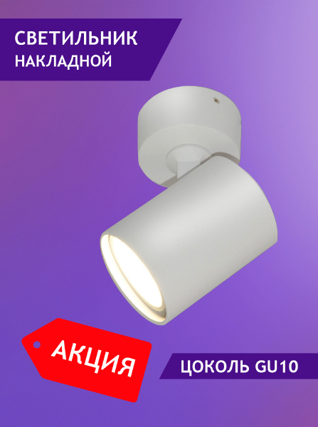 Светильник спот Elvan NLS-2410/1-G10-Wh