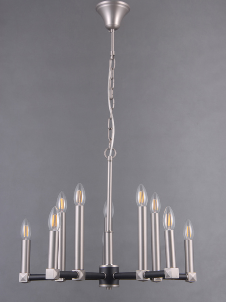 Подвесная люстра 39446 LU-39446/10-E14-SiBl